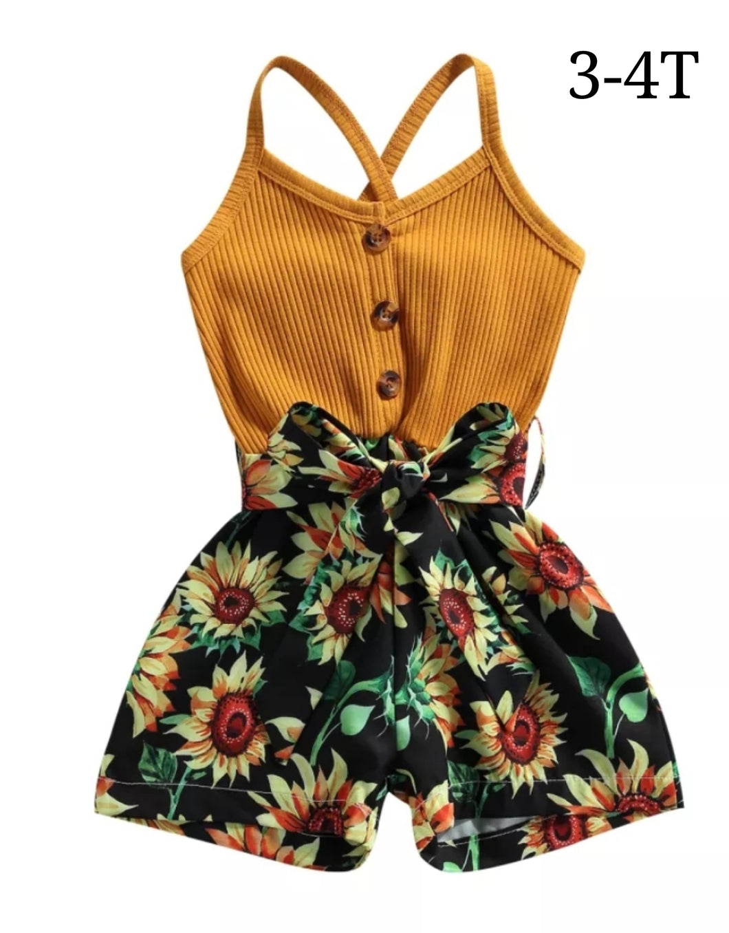 Kids Sunflower Romper